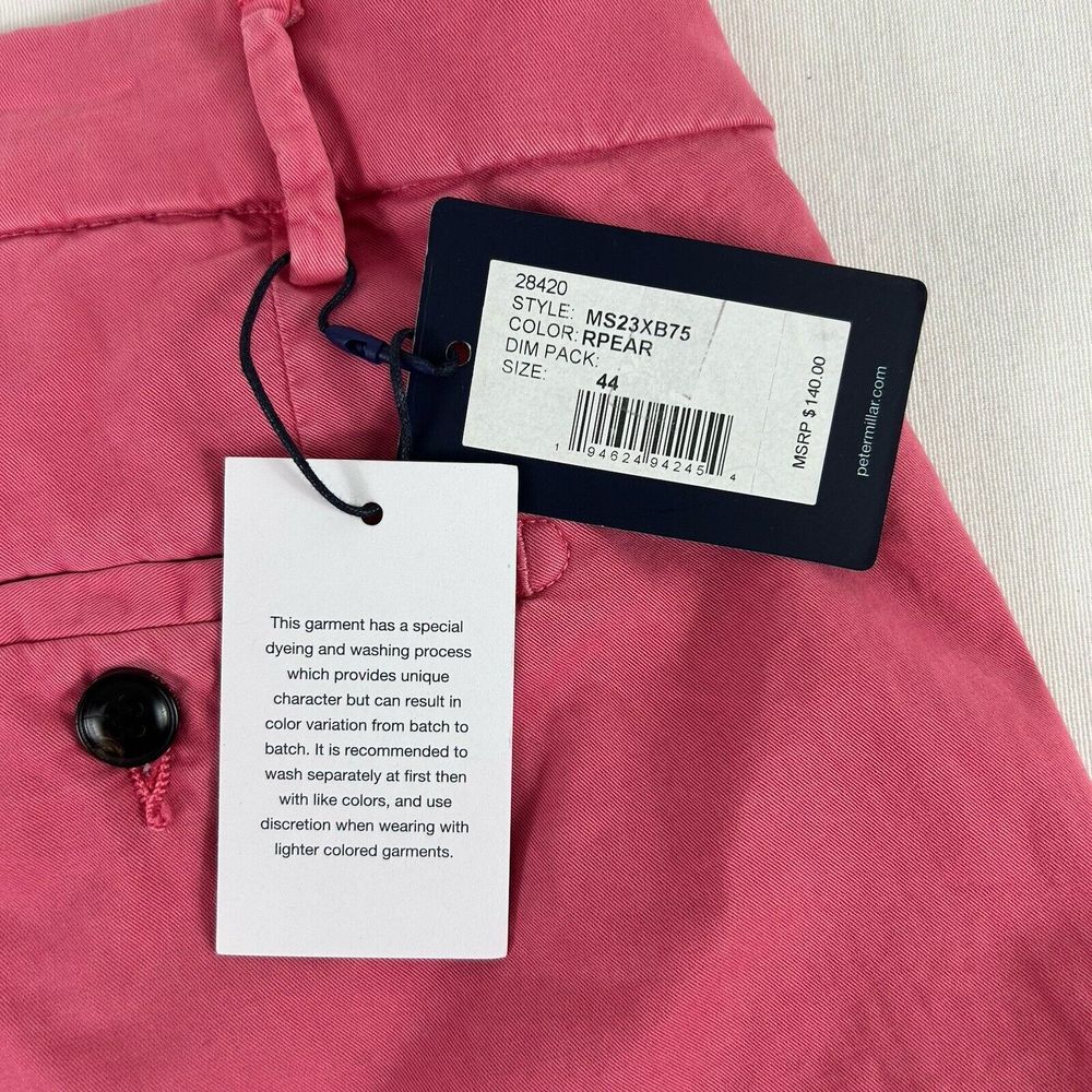 Peter Millar Crown Crafted Concorde Garment Dyed Shorts  Size 44 Pink‎ $140 NWT - Picture 11 of 12
